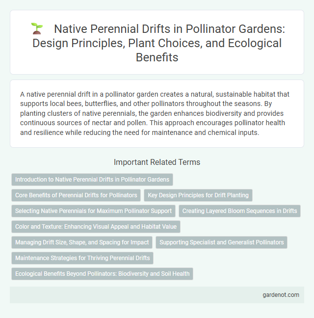 Native Perennial Drifts in Pollinator Gardens: Design Principles, Plant Choices, and Ecological Benefits