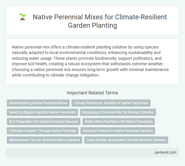 Native Perennial Mixes for Climate-Resilient Garden Planting