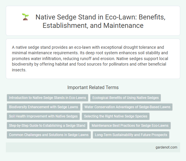 Native Sedge Stand in Eco-Lawn: Benefits, Establishment, and Maintenance