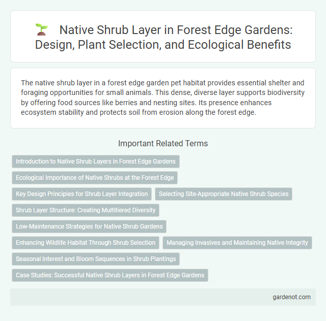 Native Shrub Layer in Forest Edge Gardens: Design, Plant Selection, and Ecological Benefits