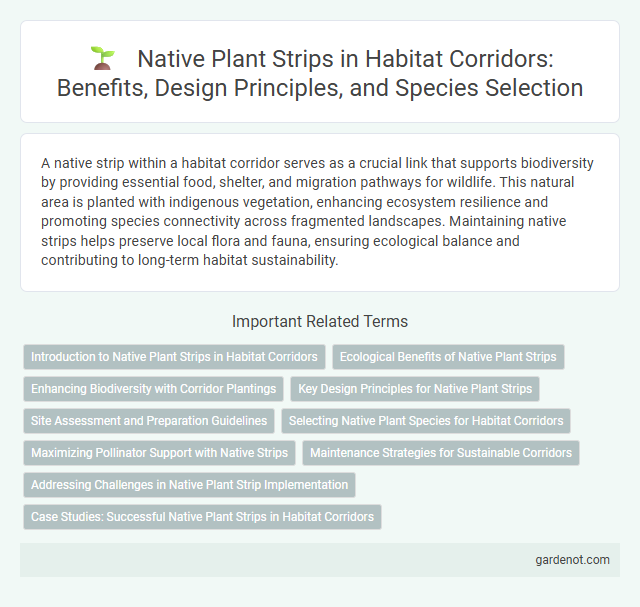Native Plant Strips in Habitat Corridors: Benefits, Design Principles, and Species Selection
