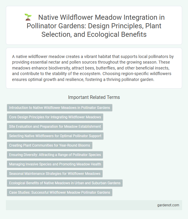 Native Wildflower Meadow Integration in Pollinator Gardens: Design Principles, Plant Selection, and Ecological Benefits