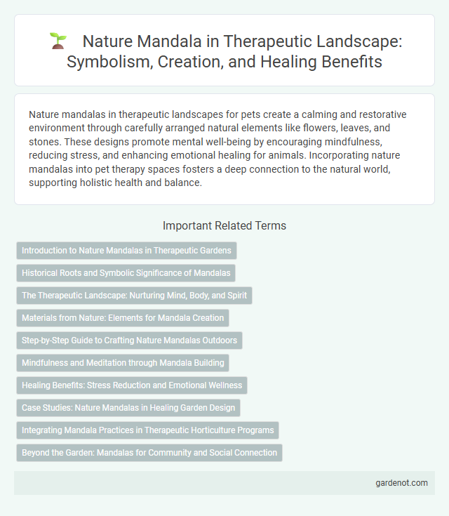 Nature Mandala in Therapeutic Landscape: Symbolism, Creation, and Healing Benefits