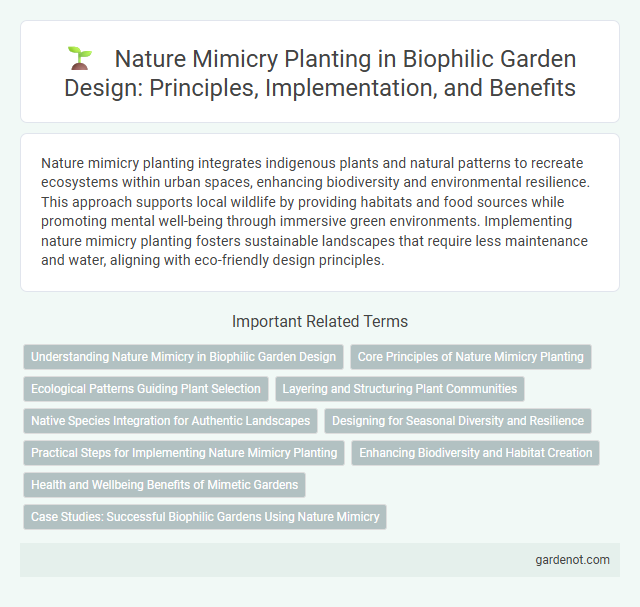 Nature Mimicry Planting in Biophilic Garden Design: Principles, Implementation, and Benefits