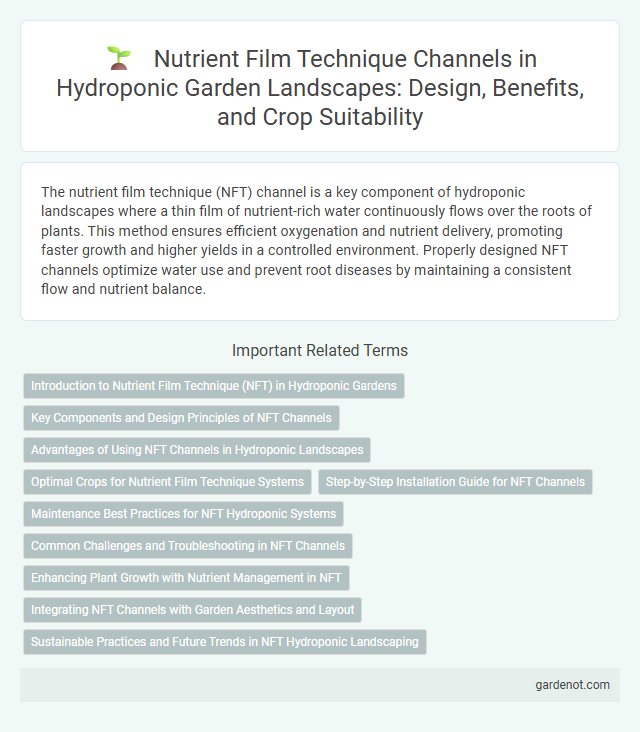 Nutrient Film Technique Channels in Hydroponic Garden Landscapes: Design, Benefits, and Crop Suitability