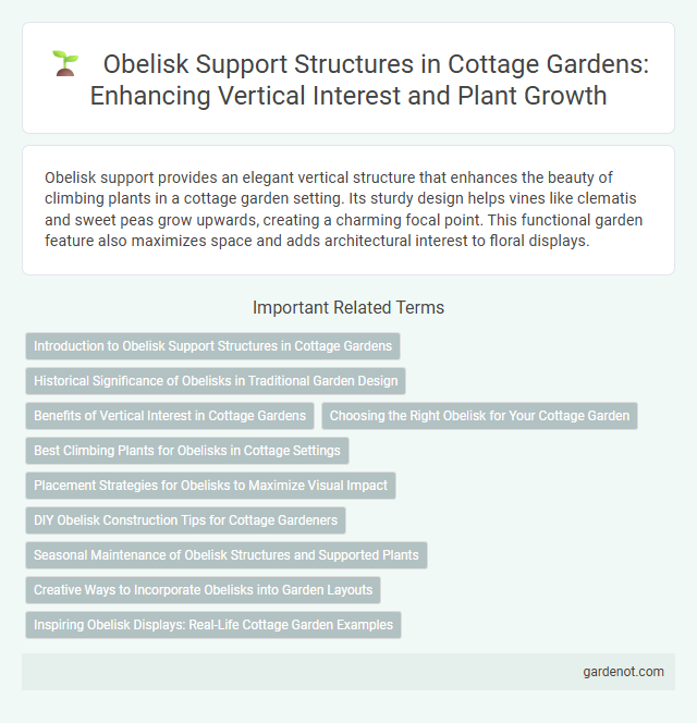 Obelisk Support Structures in Cottage Gardens: Enhancing Vertical Interest and Plant Growth