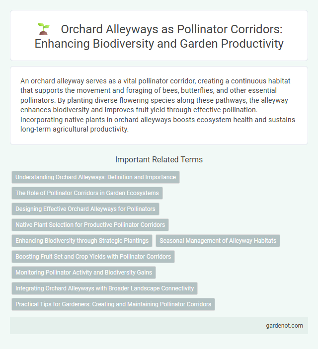 Orchard Alleyways as Pollinator Corridors: Enhancing Biodiversity and Garden Productivity