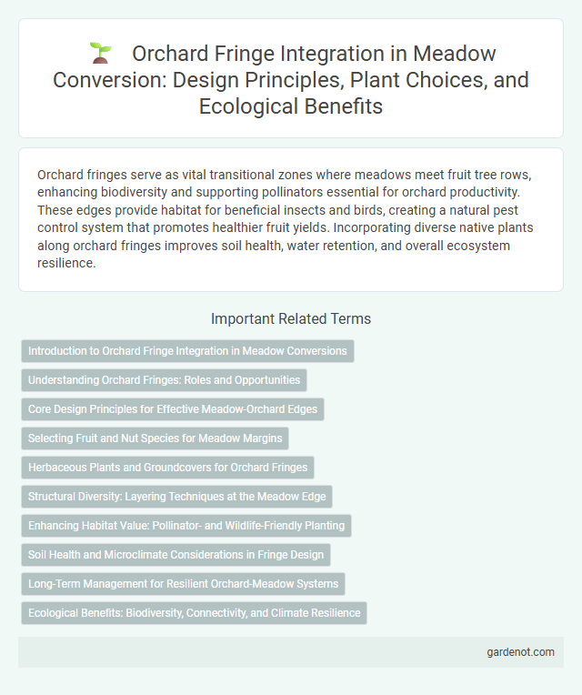 Orchard Fringe Integration in Meadow Conversion: Design Principles, Plant Choices, and Ecological Benefits