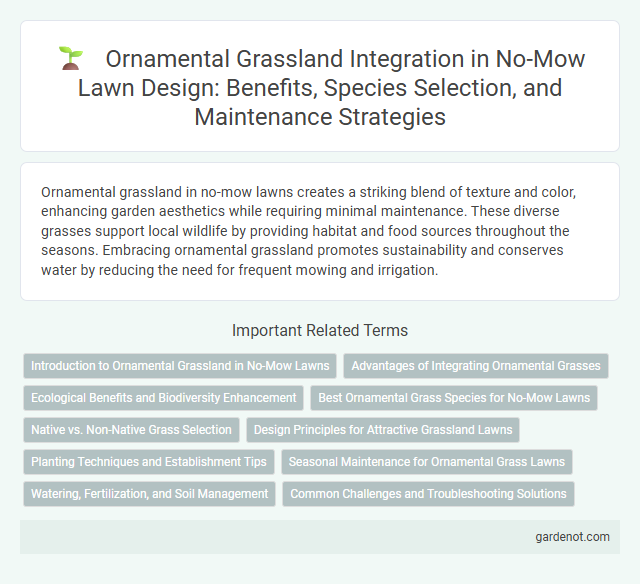 Ornamental Grassland Integration in No-Mow Lawn Design: Benefits, Species Selection, and Maintenance Strategies