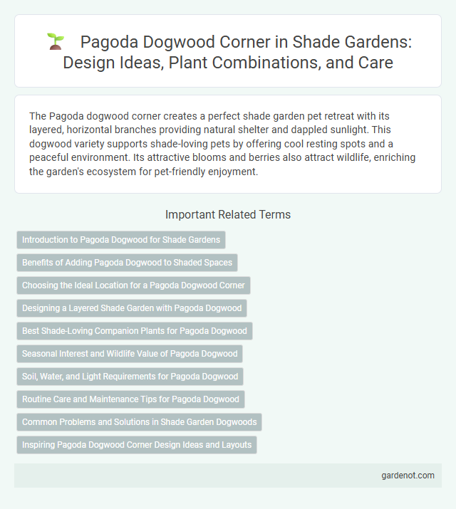 Pagoda Dogwood Corner in Shade Gardens: Design Ideas, Plant Combinations, and Care
