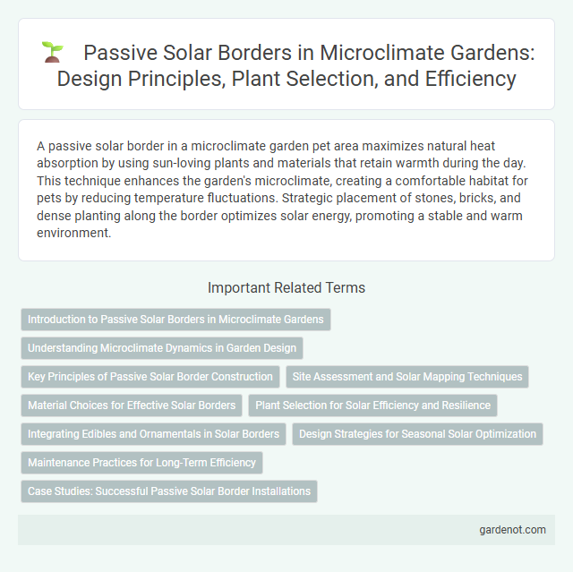 Passive Solar Borders in Microclimate Gardens: Design Principles, Plant Selection, and Efficiency