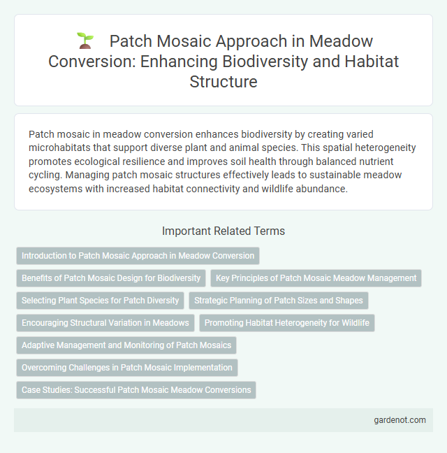 Patch Mosaic Approach in Meadow Conversion: Enhancing Biodiversity and Habitat Structure