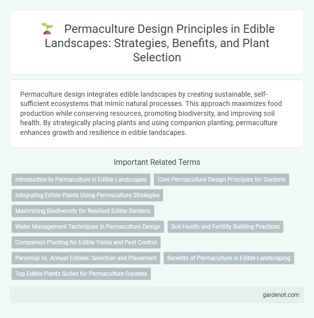 Permaculture Design Principles in Edible Landscapes: Strategies, Benefits, and Plant Selection