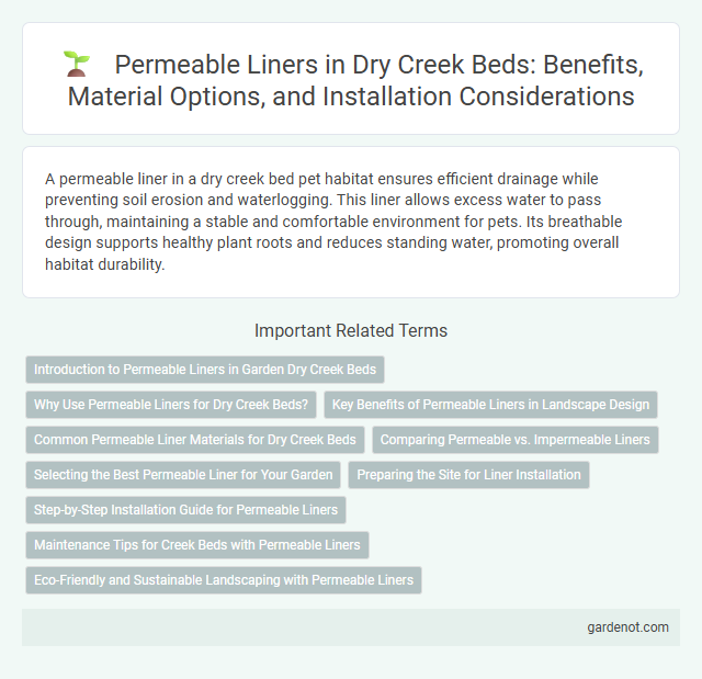 Permeable Liners in Dry Creek Beds: Benefits, Material Options, and Installation Considerations