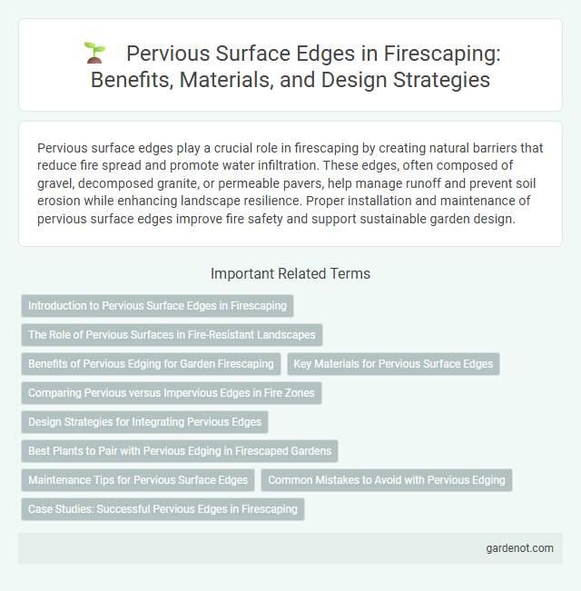 Pervious Surface Edges in Firescaping: Benefits, Materials, and Design Strategies