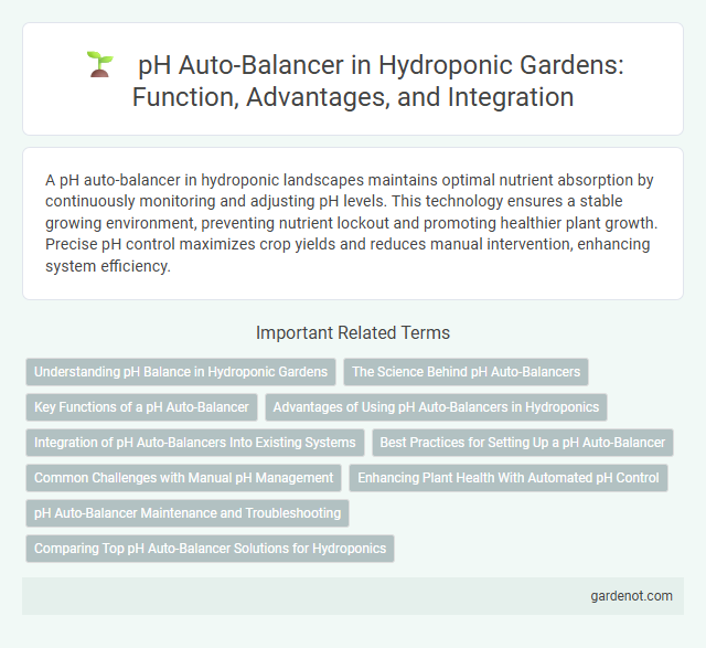 pH Auto-Balancer in Hydroponic Gardens: Function, Advantages, and Integration