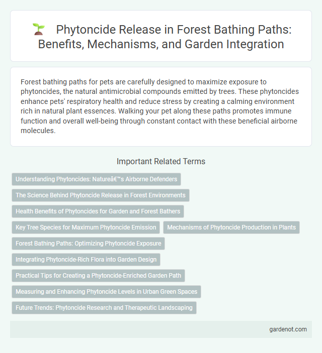 Phytoncide Release in Forest Bathing Paths: Benefits, Mechanisms, and Garden Integration