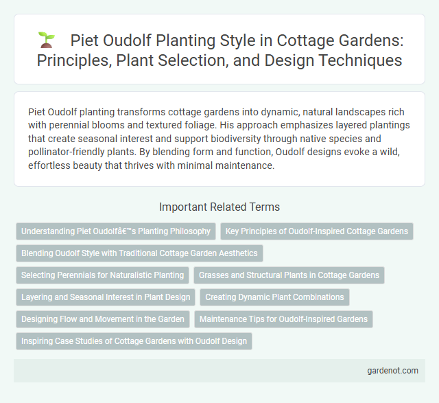 Piet Oudolf Planting Style in Cottage Gardens: Principles, Plant Selection, and Design Techniques