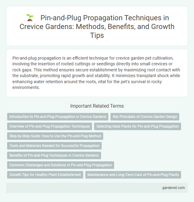 Pin-and-Plug Propagation Techniques in Crevice Gardens: Methods, Benefits, and Growth Tips