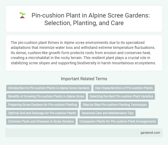 Pin-cushion Plant in Alpine Scree Gardens: Selection, Planting, and Care