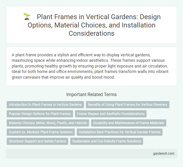 Plant Frames in Vertical Gardens: Design Options, Material Choices, and Installation Considerations