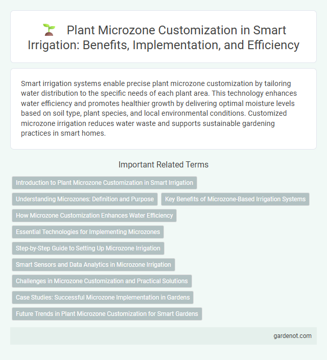 Plant Microzone Customization in Smart Irrigation: Benefits, Implementation, and Efficiency