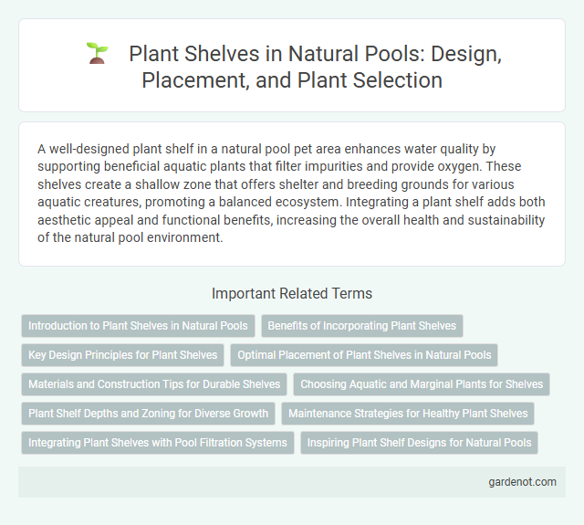 Plant Shelves in Natural Pools: Design, Placement, and Plant Selection