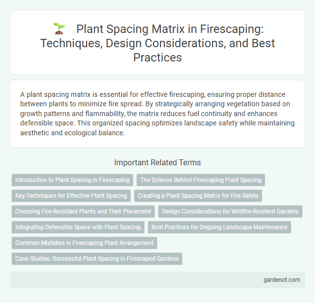 Plant Spacing Matrix in Firescaping: Techniques, Design Considerations, and Best Practices