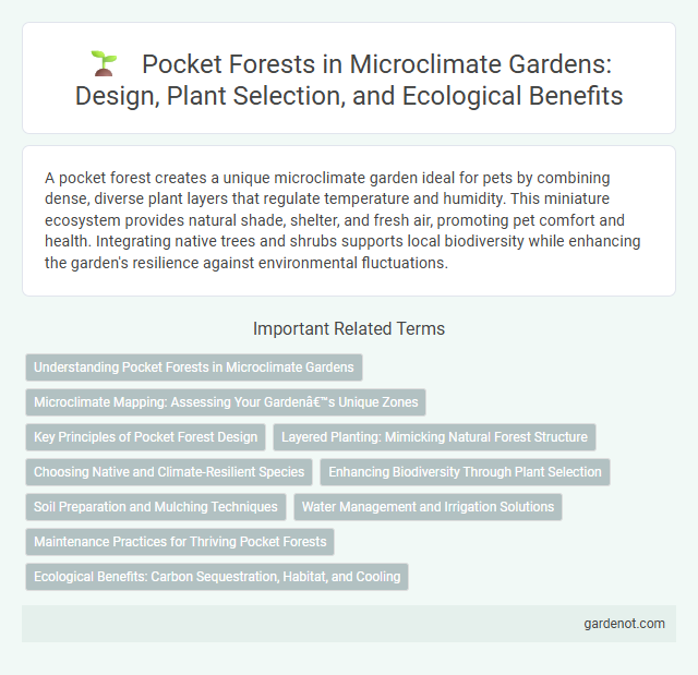 Pocket Forests in Microclimate Gardens: Design, Plant Selection, and Ecological Benefits