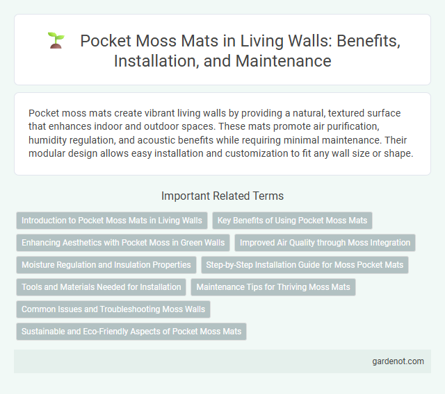 Pocket Moss Mats in Living Walls: Benefits, Installation, and Maintenance