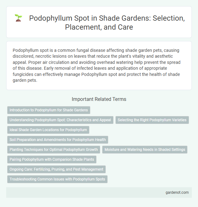 Podophyllum Spot in Shade Gardens: Selection, Placement, and Care