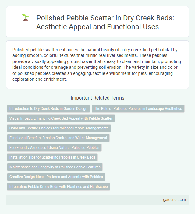 Polished Pebble Scatter in Dry Creek Beds: Aesthetic Appeal and Functional Uses