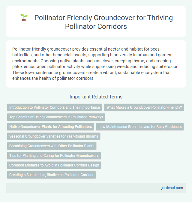 Pollinator-Friendly Groundcover for Thriving Pollinator Corridors