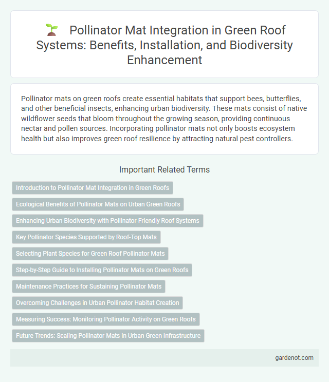 Pollinator Mat Integration in Green Roof Systems: Benefits, Installation, and Biodiversity Enhancement