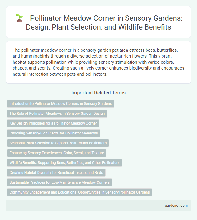 Pollinator Meadow Corner in Sensory Gardens: Design, Plant Selection, and Wildlife Benefits
