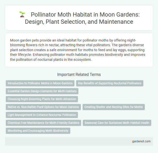 Pollinator Moth Habitat in Moon Gardens: Design, Plant Selection, and Maintenance