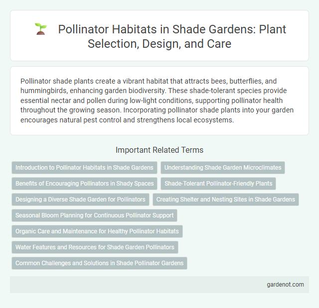 Pollinator Habitats in Shade Gardens: Plant Selection, Design, and Care