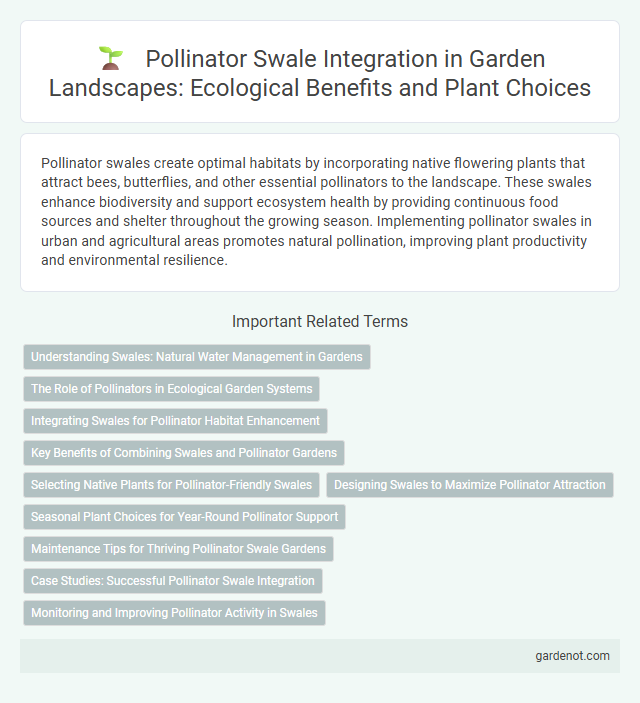 Pollinator Swale Integration in Garden Landscapes: Ecological Benefits and Plant Choices