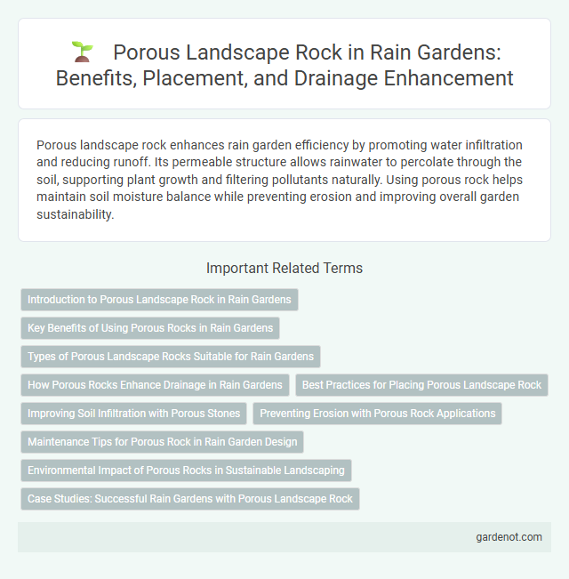 Porous Landscape Rock in Rain Gardens: Benefits, Placement, and Drainage Enhancement
