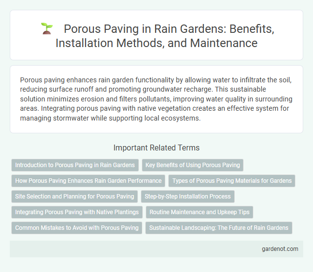 Porous Paving in Rain Gardens: Benefits, Installation Methods, and Maintenance