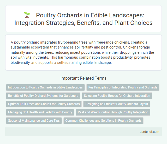 Poultry Orchards in Edible Landscapes: Integration Strategies, Benefits, and Plant Choices