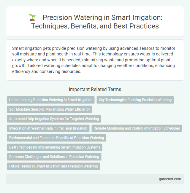 Precision Watering in Smart Irrigation: Techniques, Benefits, and Best Practices