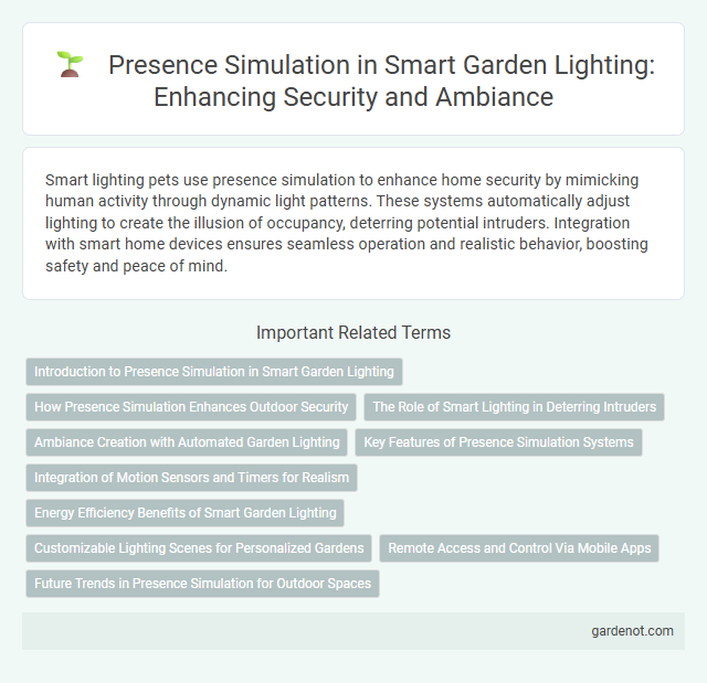 Presence Simulation in Smart Garden Lighting: Enhancing Security and Ambiance