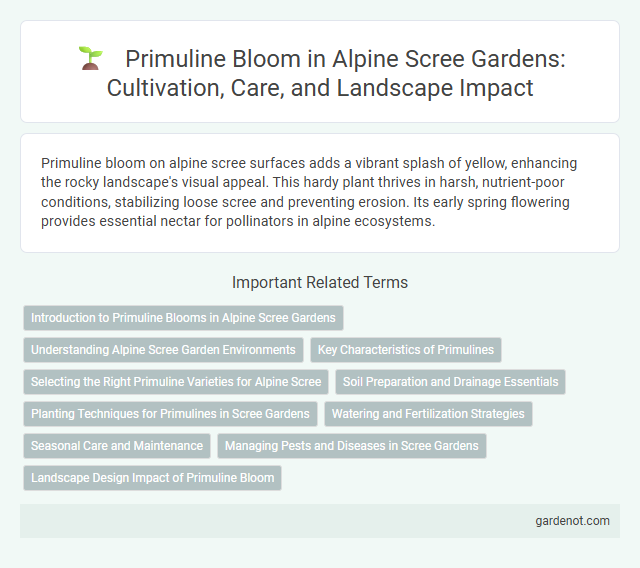 Primuline Bloom in Alpine Scree Gardens: Cultivation, Care, and Landscape Impact