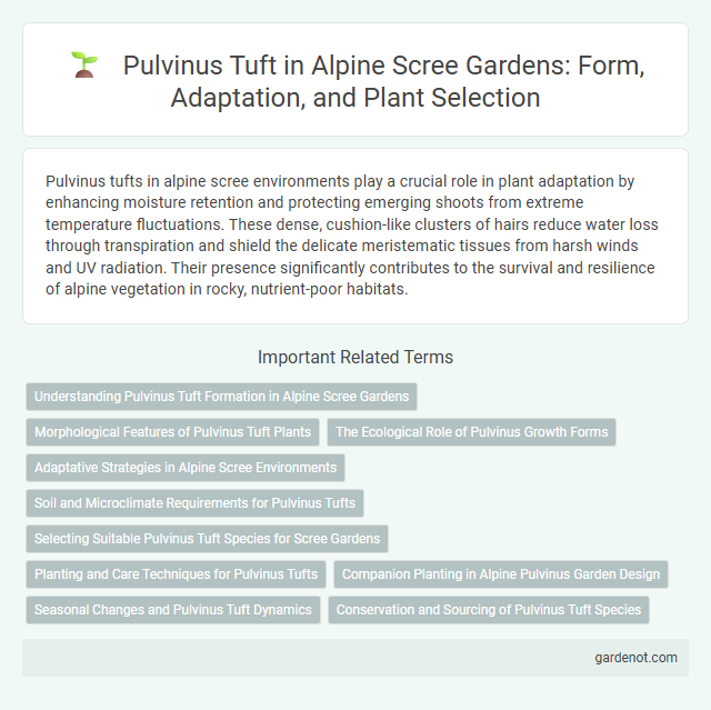 Pulvinus Tuft in Alpine Scree Gardens: Form, Adaptation, and Plant Selection