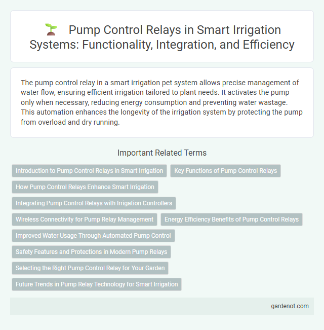 Pump Control Relays in Smart Irrigation Systems: Functionality, Integration, and Efficiency