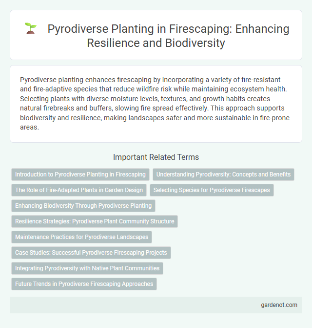 Pyrodiverse Planting in Firescaping: Enhancing Resilience and Biodiversity