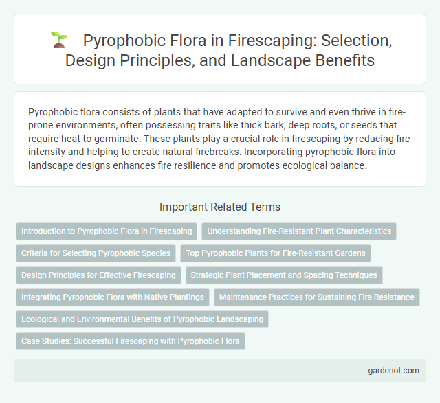 Pyrophobic Flora in Firescaping: Selection, Design Principles, and Landscape Benefits