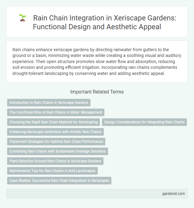 Rain Chain Integration in Xeriscape Gardens: Functional Design and Aesthetic Appeal