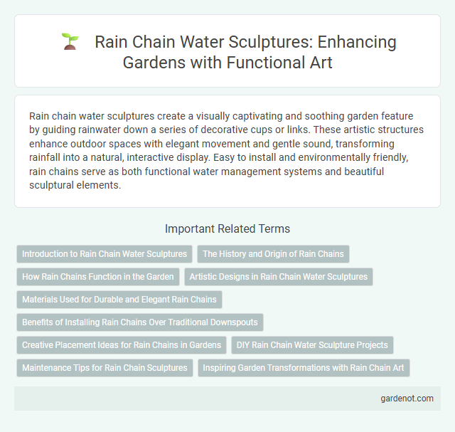 Rain Chain Water Sculptures: Enhancing Gardens with Functional Art